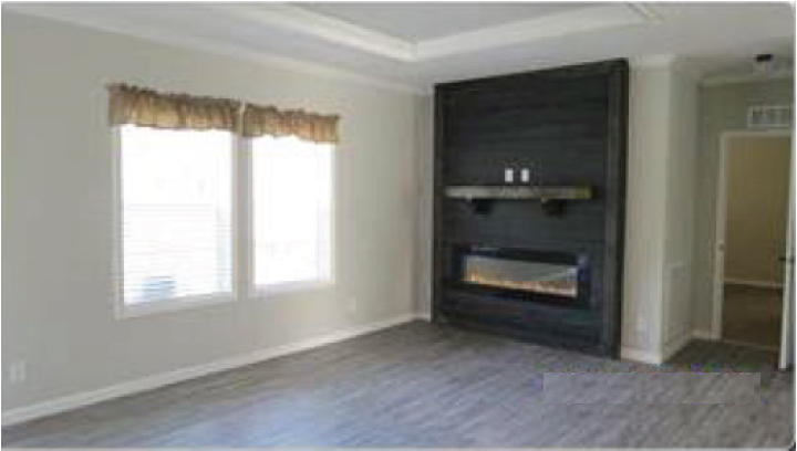 Manufactured home (MH1) — Fireplace