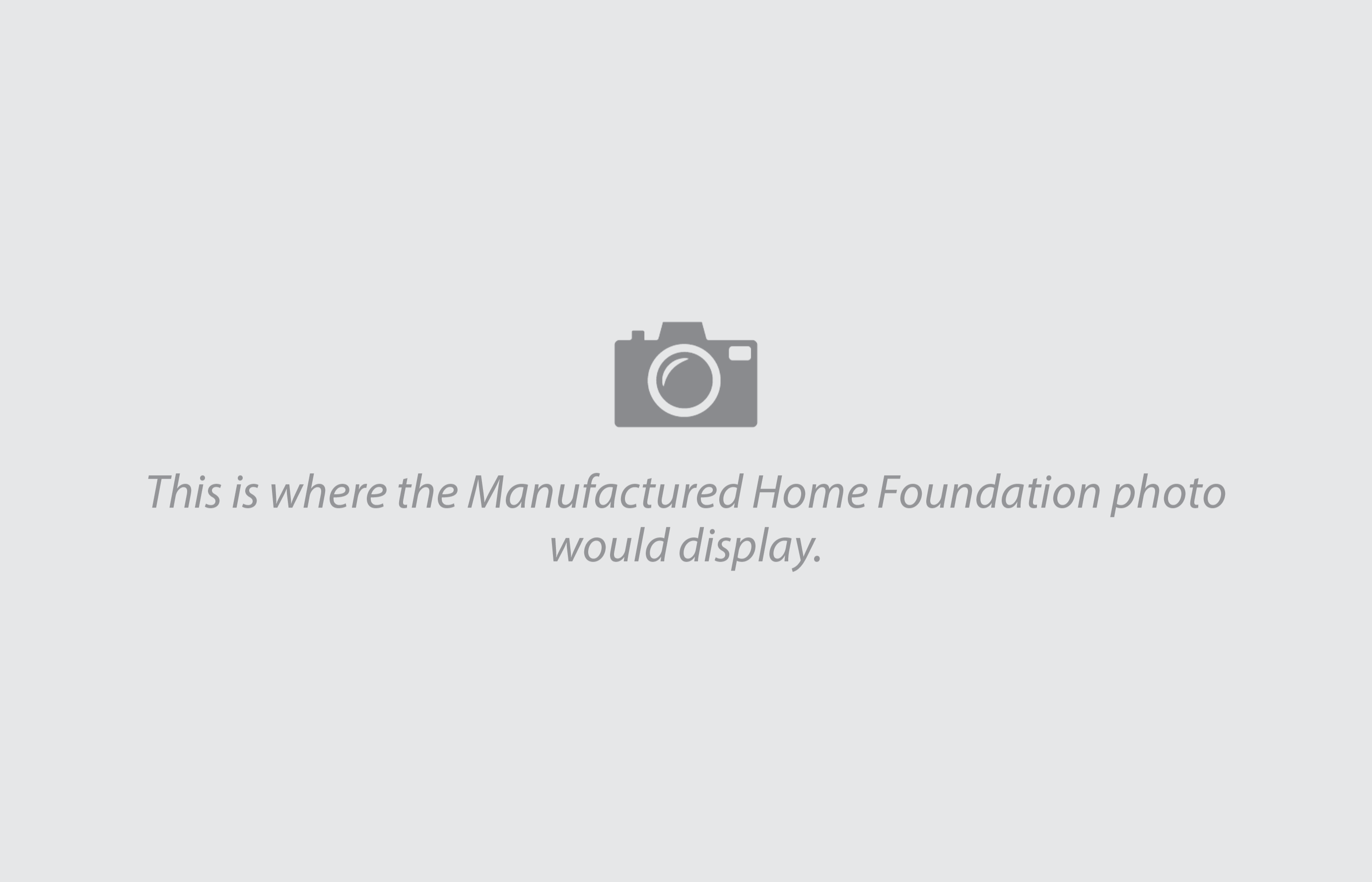 Manufactured home (MH1) — Foundation