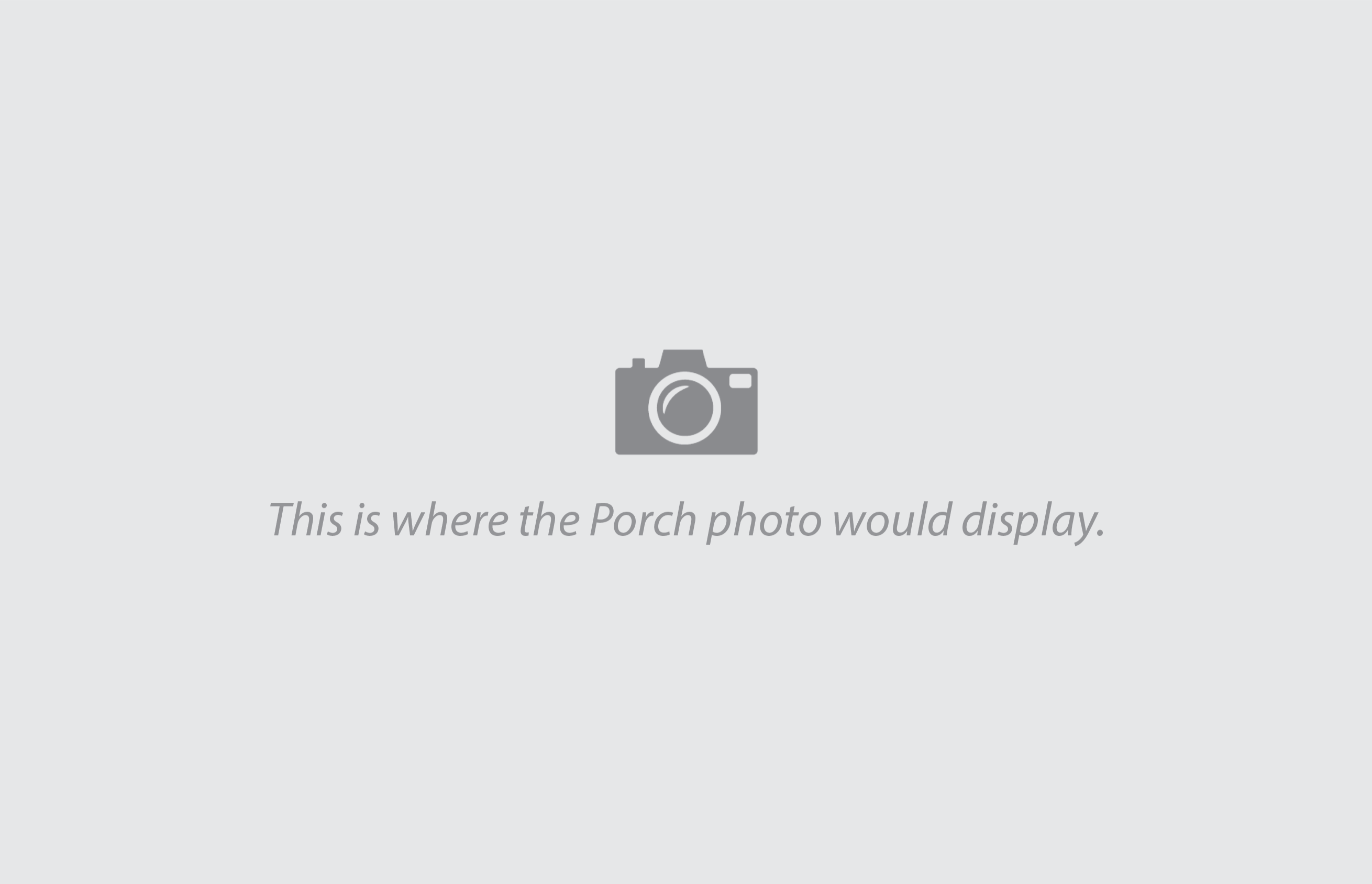 Single-family + ADU (SF3) — Porch