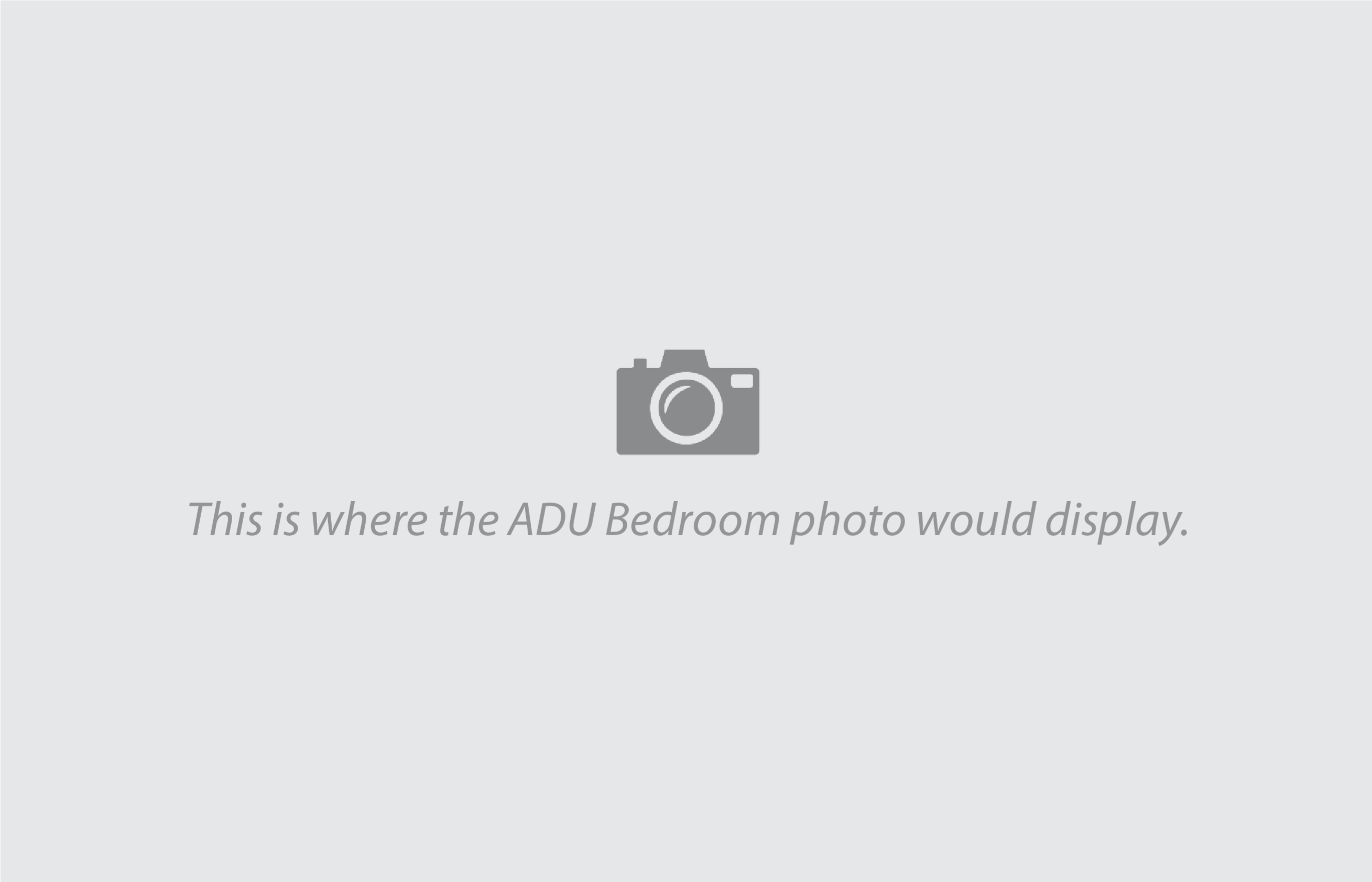Single-family + ADU (SF4) — ADU Bedroom